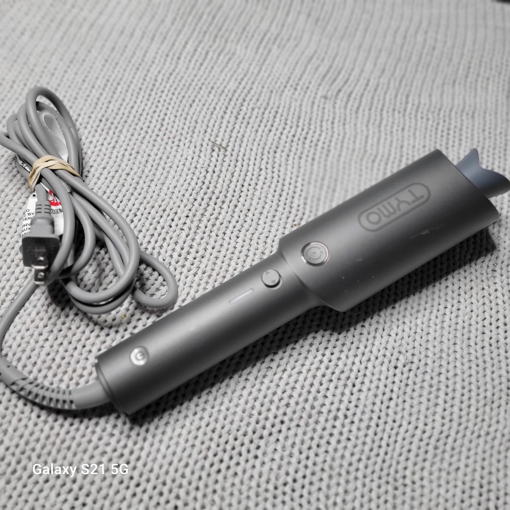 TYMO ROTA Automatic Curling Iron Rotating Hair Curler Metallic Gray HC506 Works